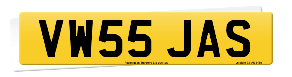 Registration number VW55 JAS